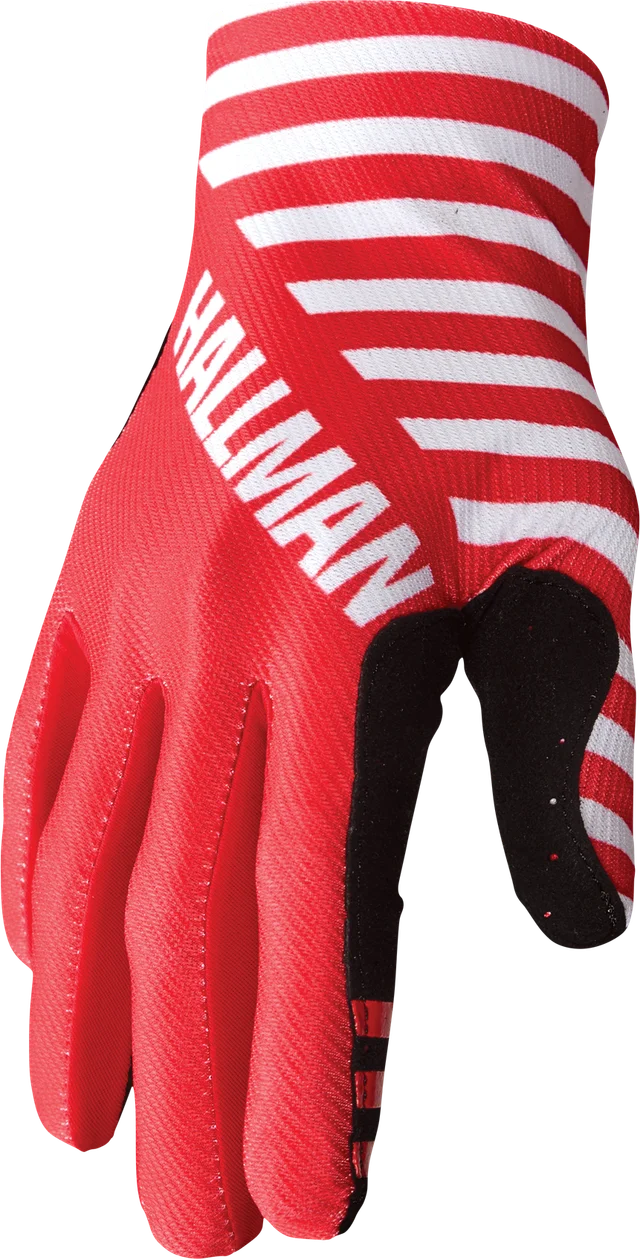 Thor Hallman Mainstay Glove, slice white red