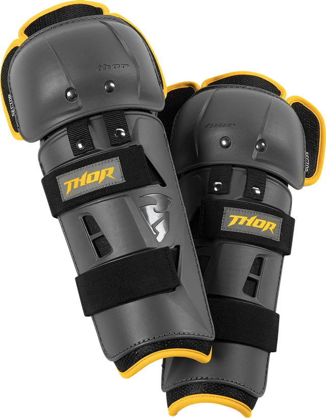 Thor Sector GP Knee Guard, charcoal yellow
