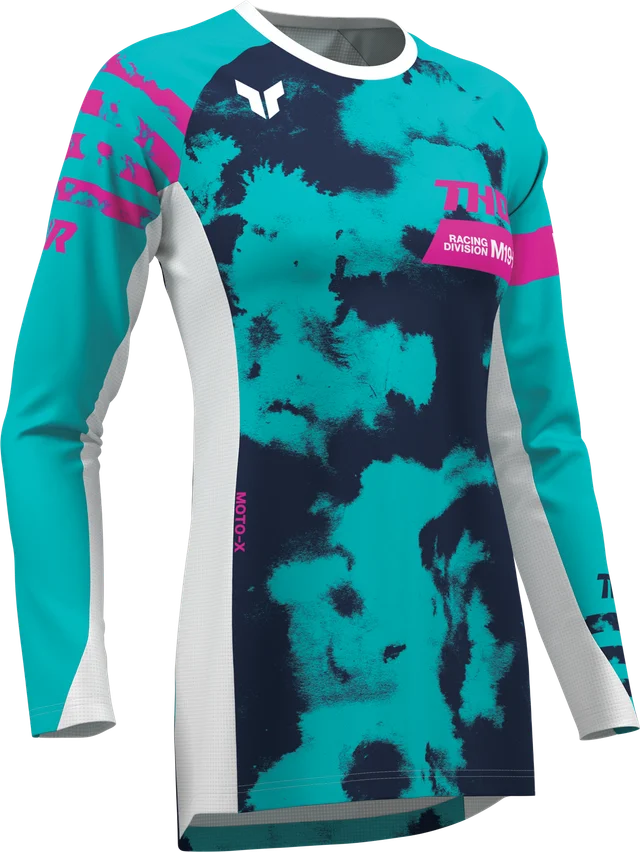 Thor Women's Launchmode Jersey, bleach white aqua
