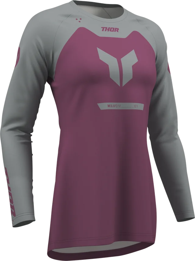 Thor Women's Ridemode Jersey, menace purple gray