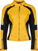 MotoGirl Fiona Yellow Leather Jacket — view 2 of 4