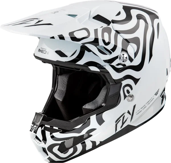 Fly Racing Youth Formula S Carbon LE Abyss Helmet, White/Black