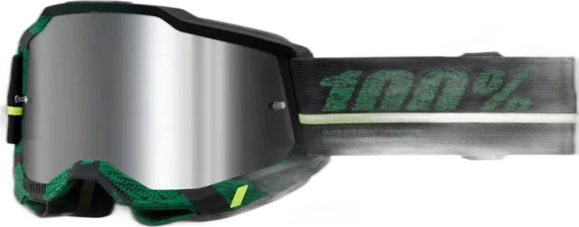 100% Accuri 2 Extra Overlord Motocross Goggles, black/green