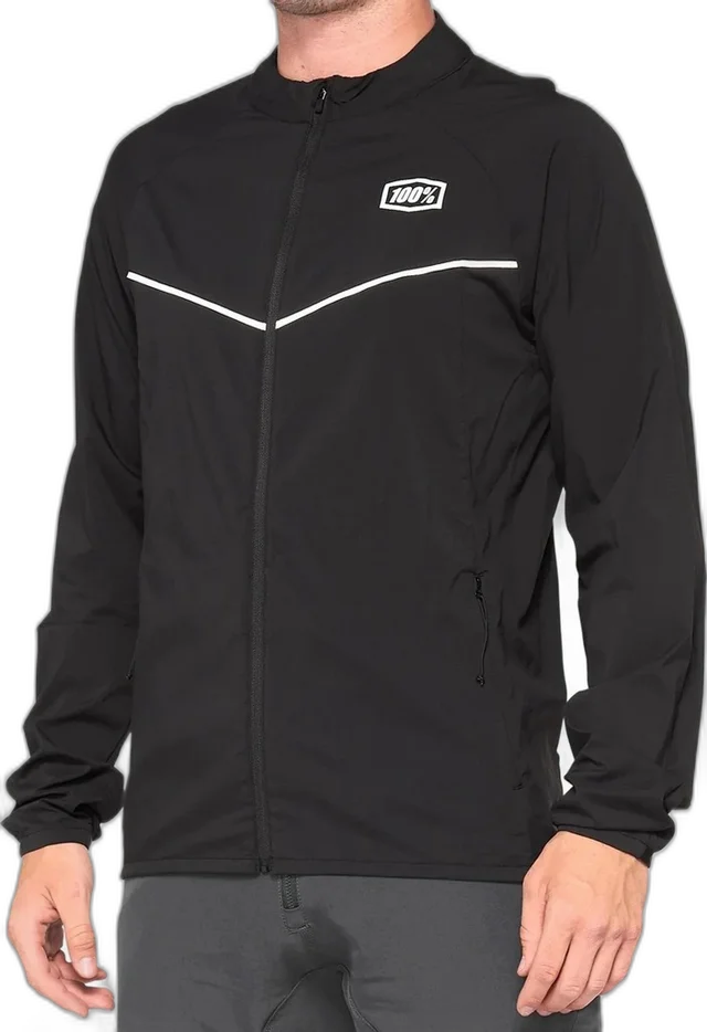 100% Corridor Stretch Windbreaker, black