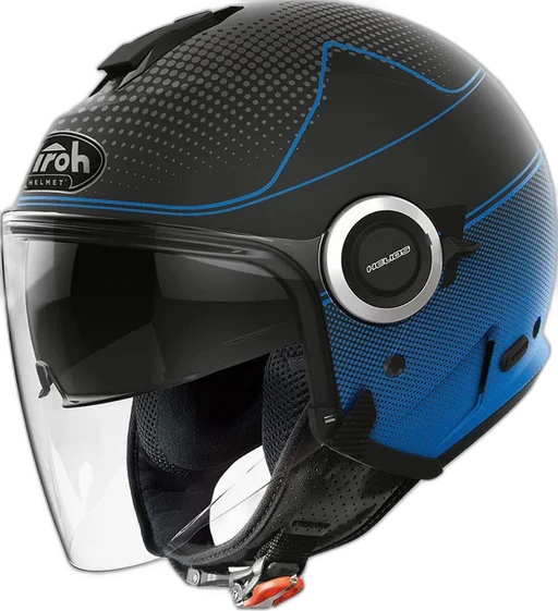 Airoh Helios Helmet Map Black/Blue Matt