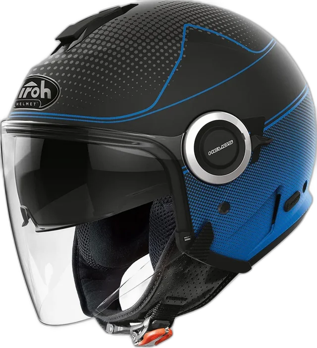 Airoh Helios Helmet Map Black/Blue Matt