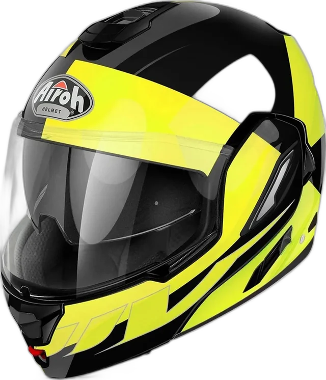 Airoh Rev Helmet Fusion Black/Yellow Fluo