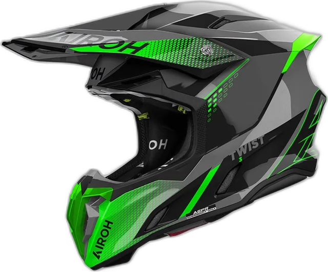 Airoh TWIST 3 SHARD, Green gloss