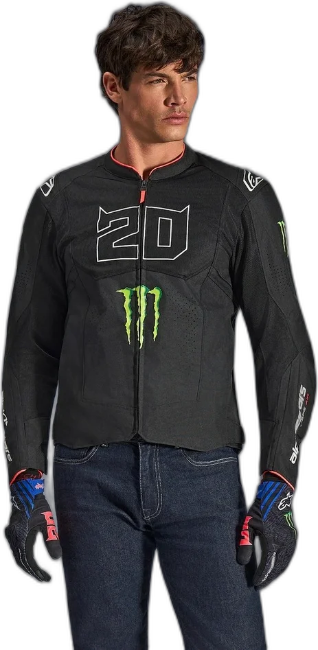 Alpinestars FQ20 T-SPS Air V2 Monster Textile Jacket - Black / White