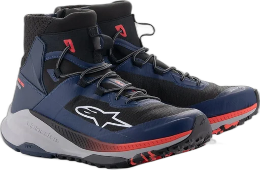 Alpinestars Speedforce XR Blue Black Red Fluo Gray Motorcycle Riding Shoes