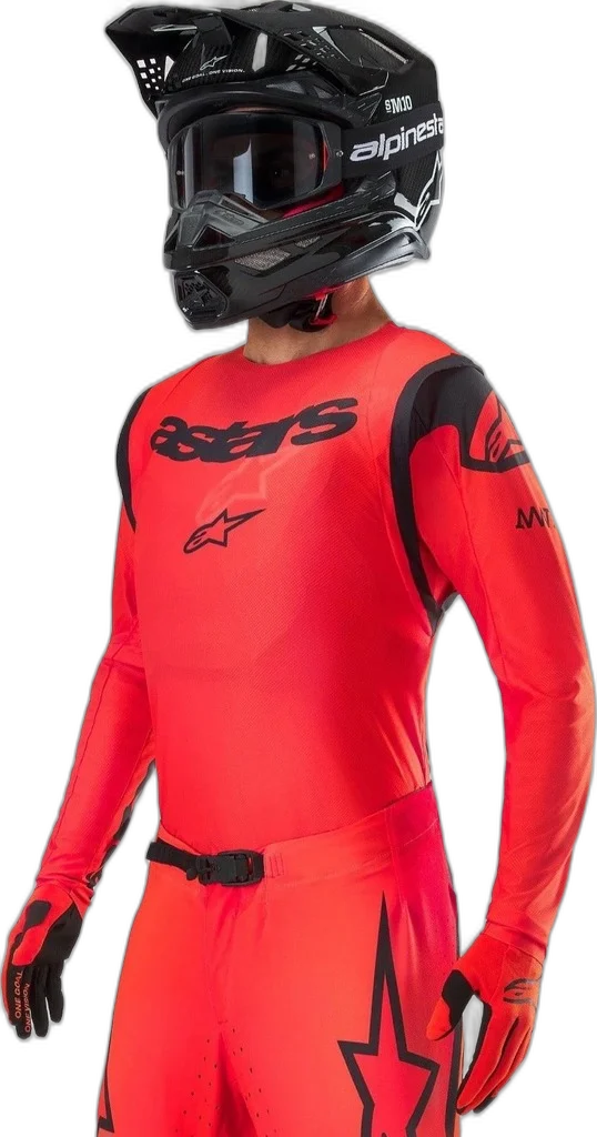 Alpinestars Supertech Ember LE Jersey, Red Fluo/Bright Red/Black