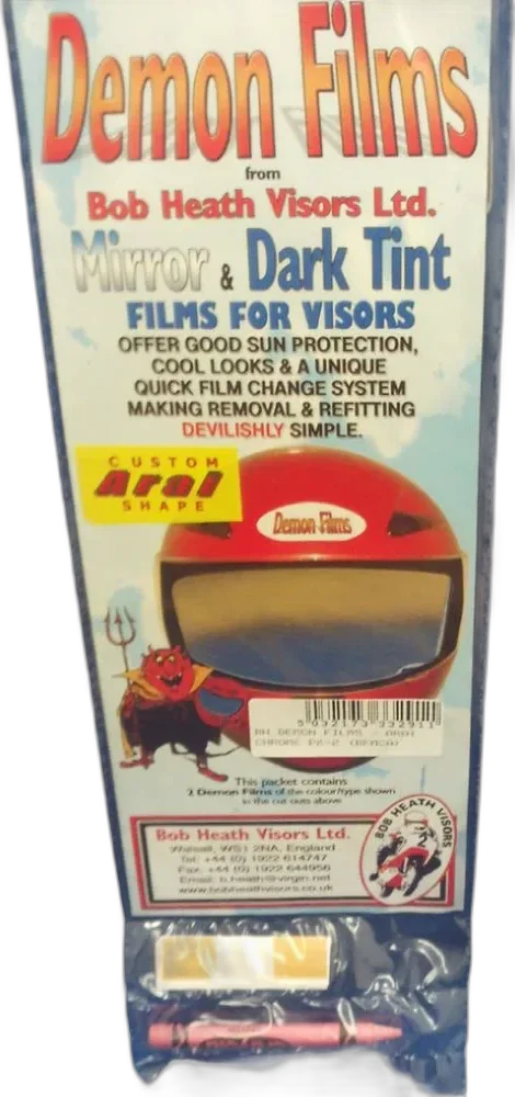 Bob Heath Demon Visor Films Arai Chrome