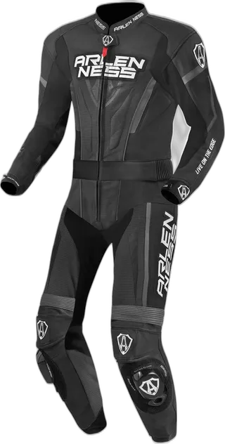 Arlen Ness Edge Two Piece Motorcycle Leather Suit