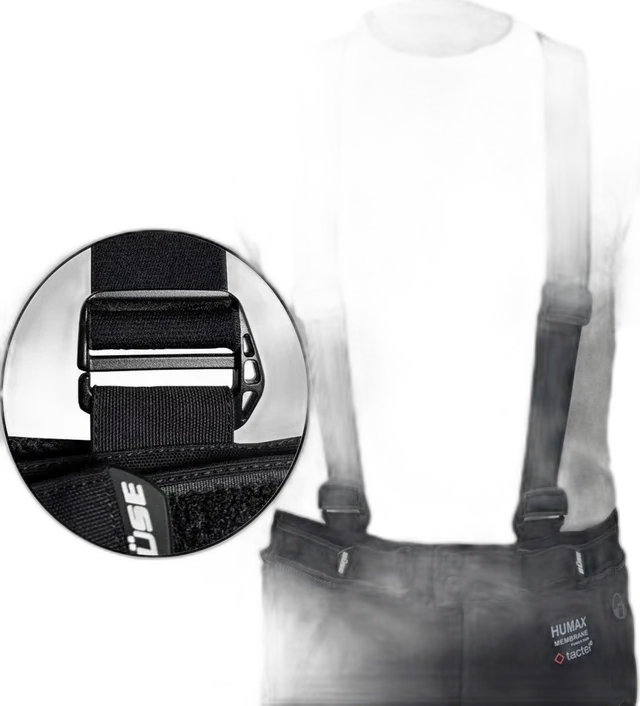 Büse Suspenders With Hooks, black