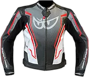 Berik Race-sport 2 Leather Jacket Black White Red