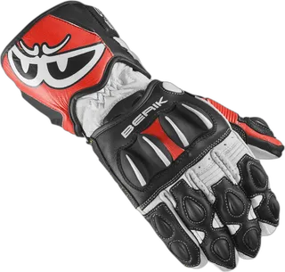 Berik Thunar Evo White Black Motorcycle Gloves