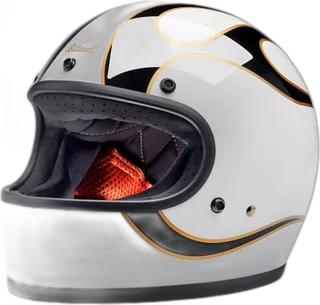 Biltwell Gringo ECE 22.06 Flames Helmet (XS and SM)