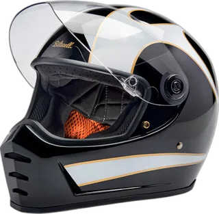 Biltwell Lane Splitter Flames Full Face Helmet