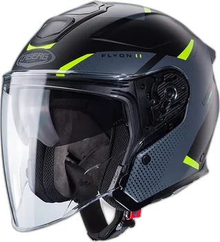 Caberg Flyon 2 Boss Helmet Grey Yellow