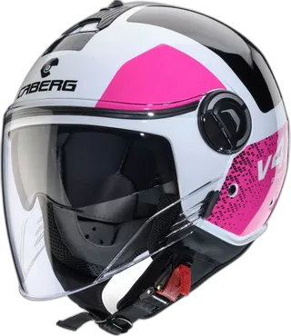 Caberg Riviera V4 X Alpha Black White Pink Jet Helmet