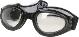 Chapel Black G-902 Goggles w/Clear Mirror Lens