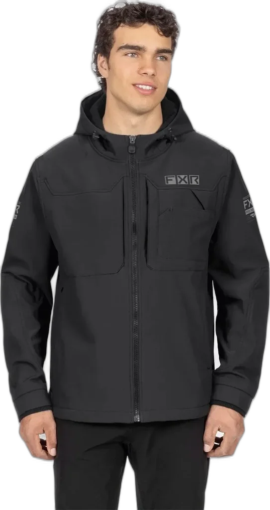 FXR Racing Stronghold Tech-Shell Jacket, black