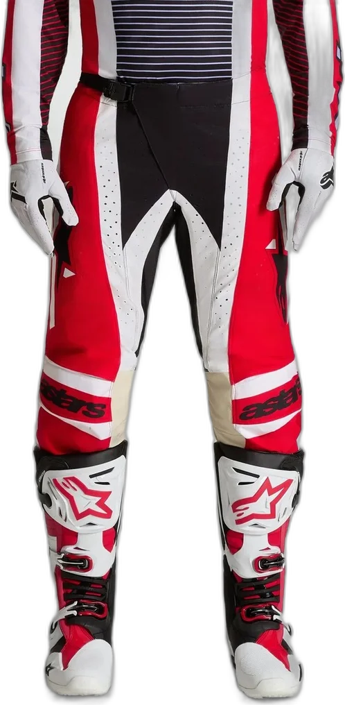 Alpinestars Techstar Maven Pants, fire red white lavender black