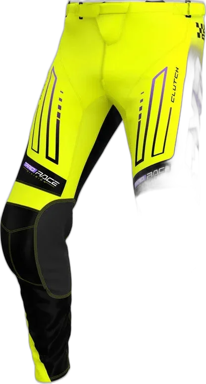 FXR Clutch MX Pants, hi viz black purple