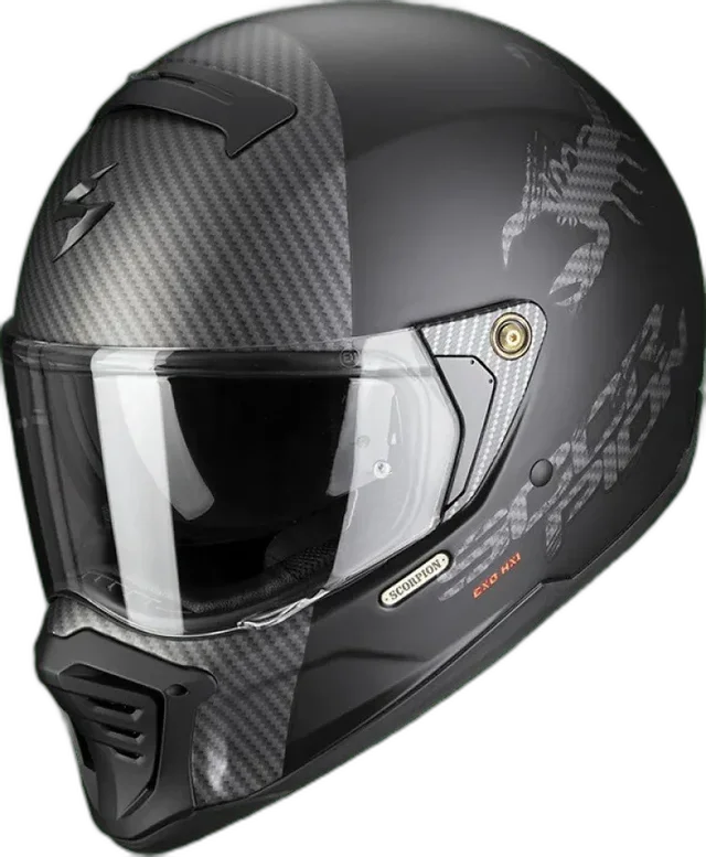 Scorpion Full Face Helmet Exo-hx1 Hostium, noir/mat/argenté