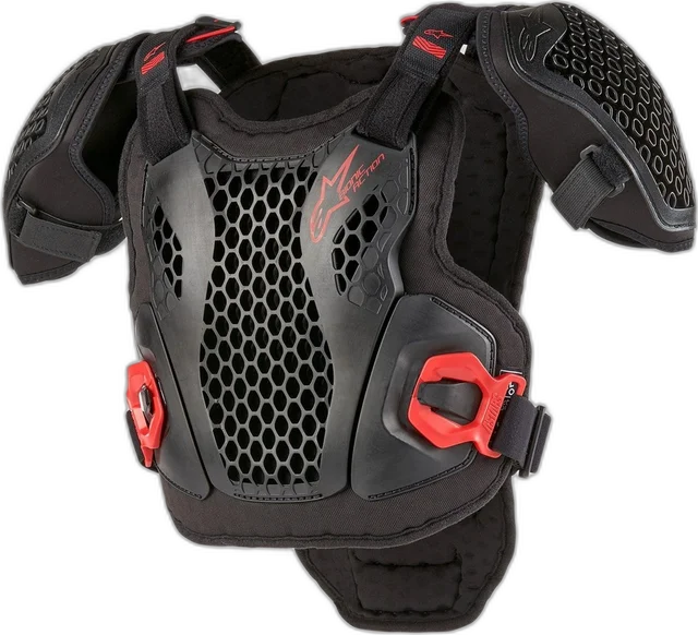 Alpinestars Youth Bionic Action Chest Protector, Black/Red
