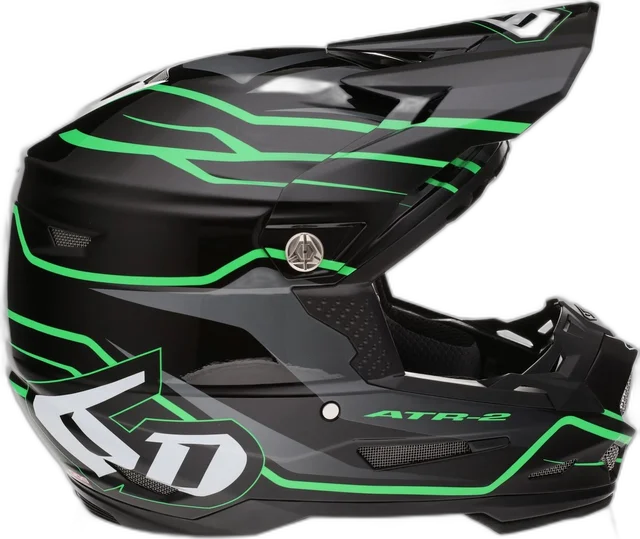 6D Helmets 6D ATR-2 Solid Helmet, phase black green