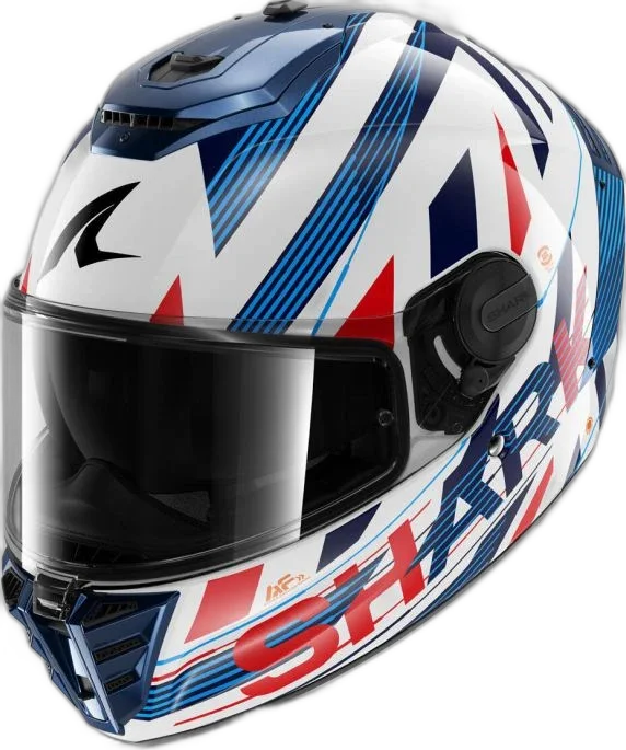 Shark Spartan Rs Dashed Helmet Blue Red, White/Blue/Red
