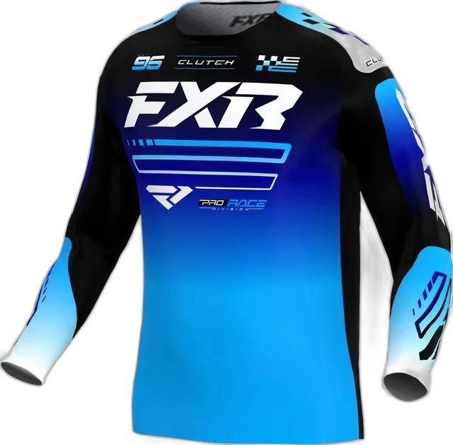 FXR Kids Clutch MX Jersey, blue black white