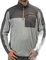 Klim Glacier 1/4 Zip Shirt Asphalt