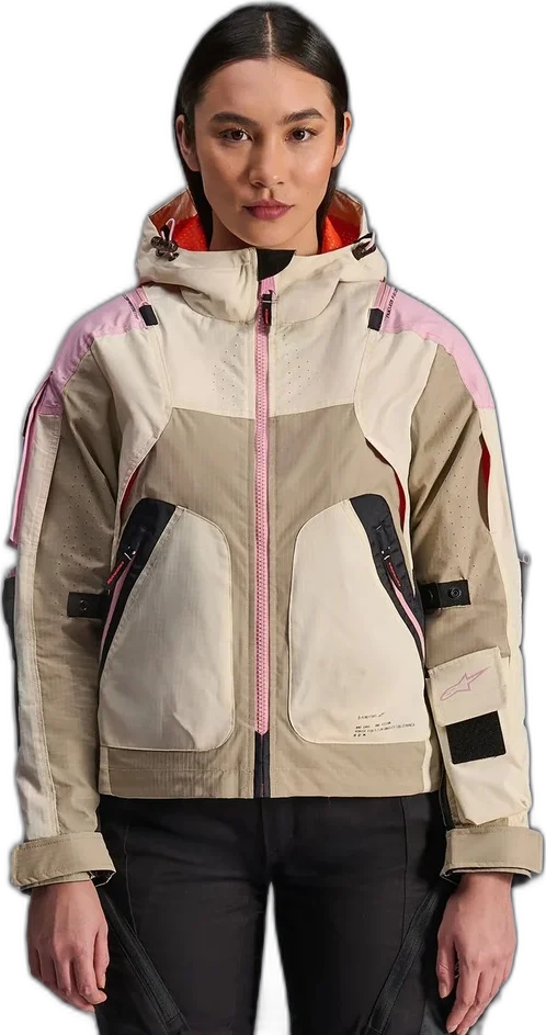 Alpinestars Women Molly Air Jacket, Sand/Pink/Almond