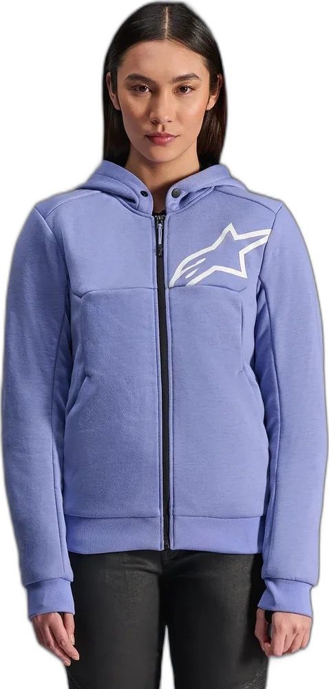 Alpinestars Stella Chrome V2 Sport Hoodie Black/White, Blue/Violet/White