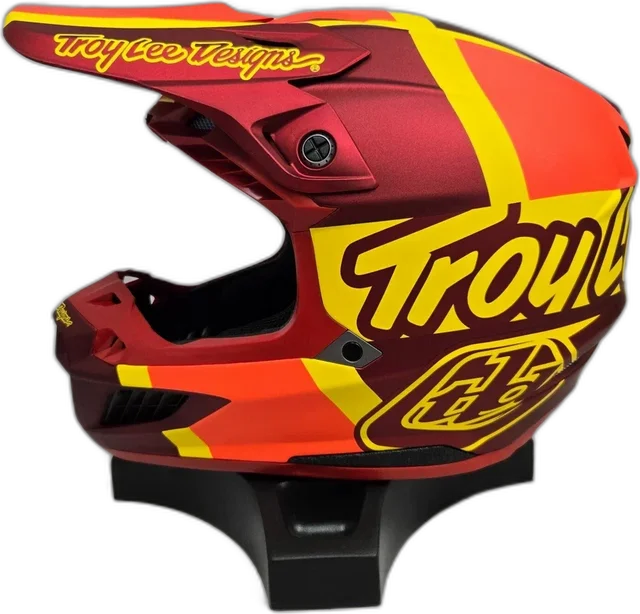 Troy Lee Designs SE5 Composite Helmet W/ MIPS *SAMPLE*, quatro orange yellow