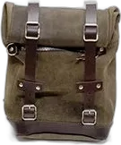 Unit Garage Leather Gray Leather Bag Moss Grey