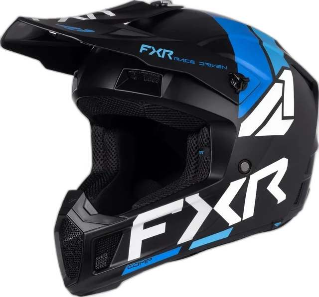 FXR Clutch MX Helmet, blue cyan