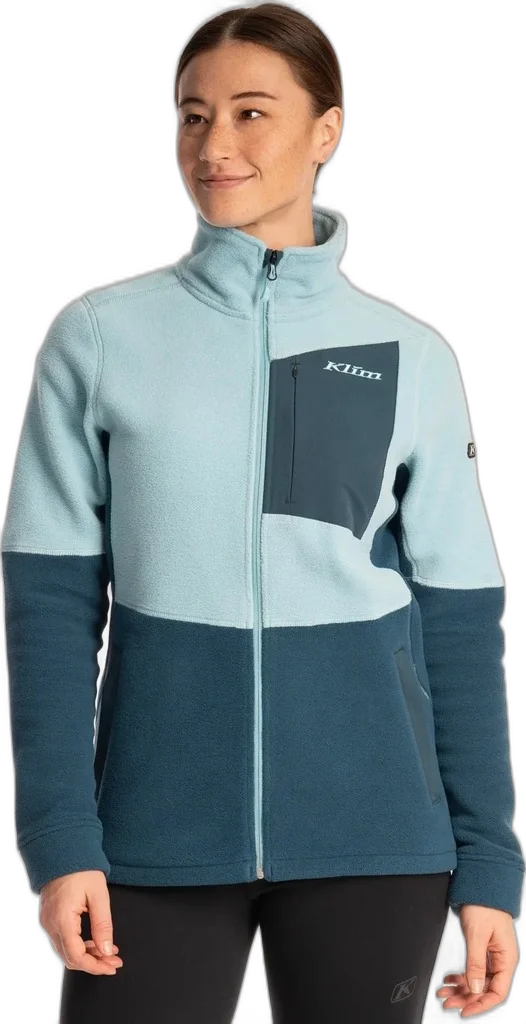 Klim Women\'s Darby Canyon Fleece Shirt Jacket, reflecting pond milky blue