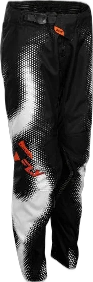 Fly Racing Kinetic Torch 2027 Youth Off-Road Pants, Black/White/Orange