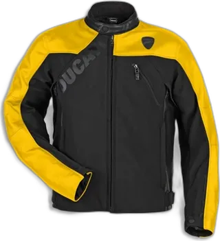 Ducati Logo C1 Leather-Fabric Jacket