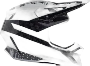 Fox White/Carbon V3 RS 50th Anniversay LE Helmet
