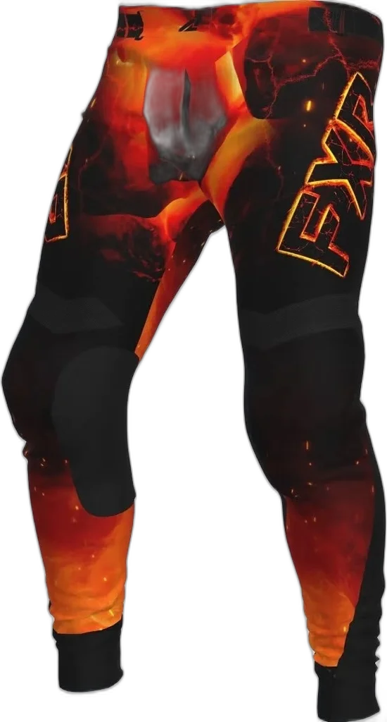 FXR Podium Magma Motocross Pants, black/red