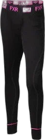 FXR Racing Womens Black/Electric Pink Vapour Merino Pants