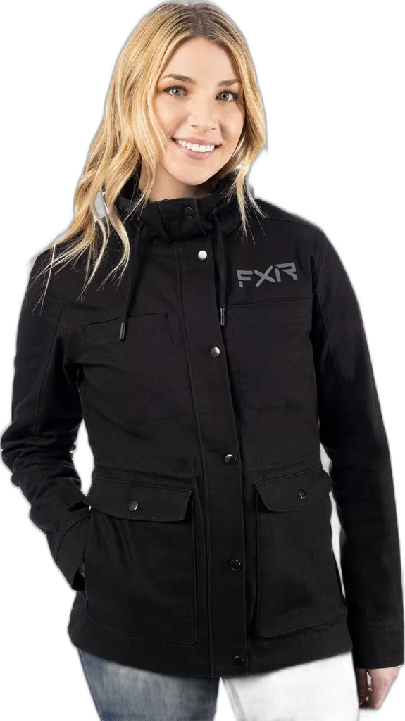 FXR Womens Ivy Canvas Uninsulated Jacket, black