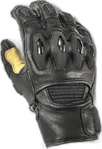Halvarssons Flon Motorcycle Gloves, black/yellow