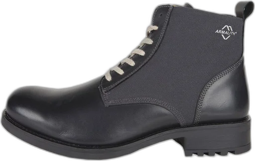 Helstons Deville Leather Armalith Black Grey Shoes
