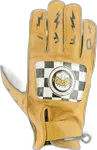 Helstons Logo Leather Gloves