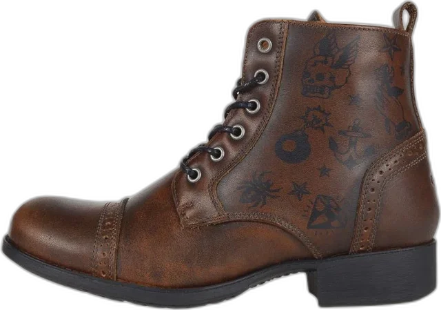 Helstons Mehari Brown Leather Shoes, Brown